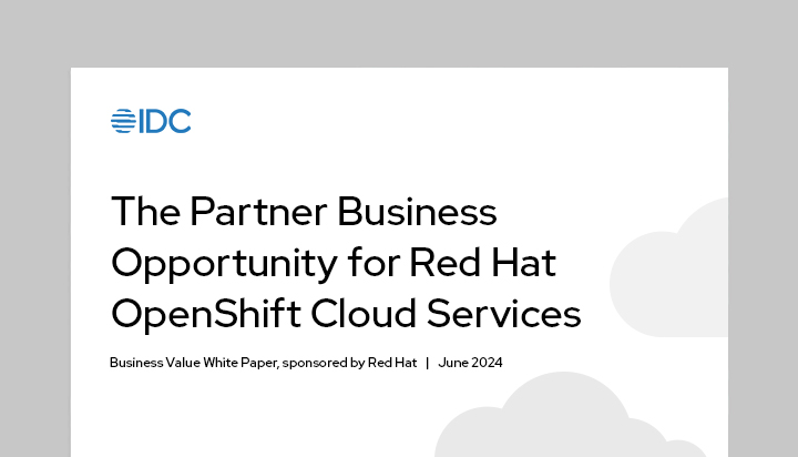 The Partner Business Opportunity for Red Hat OpenShift Cloud Services analyst study cover