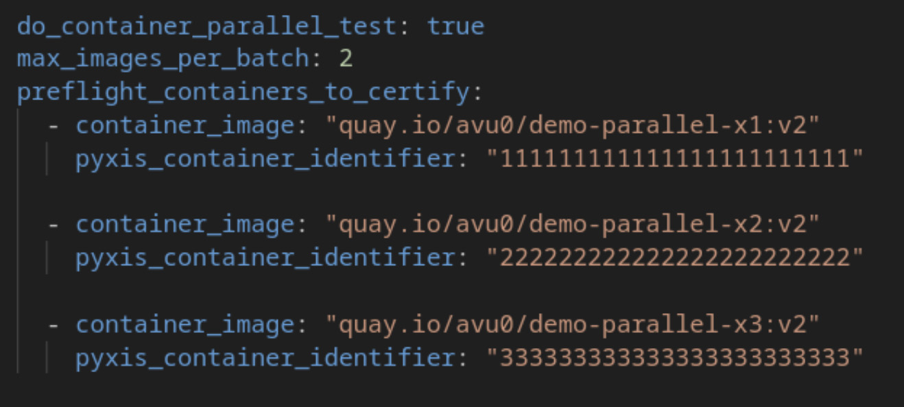 example of playbook for re-certifying containers with new releases