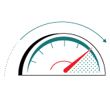 Colorful speedometer 