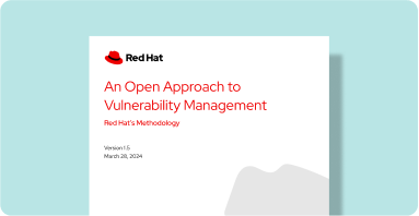 Cover of An Open Approach to Vulnerability Management report