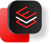 3d black puck with Red Hat Enterprise Linux logo on it floating above red rectangular background.
