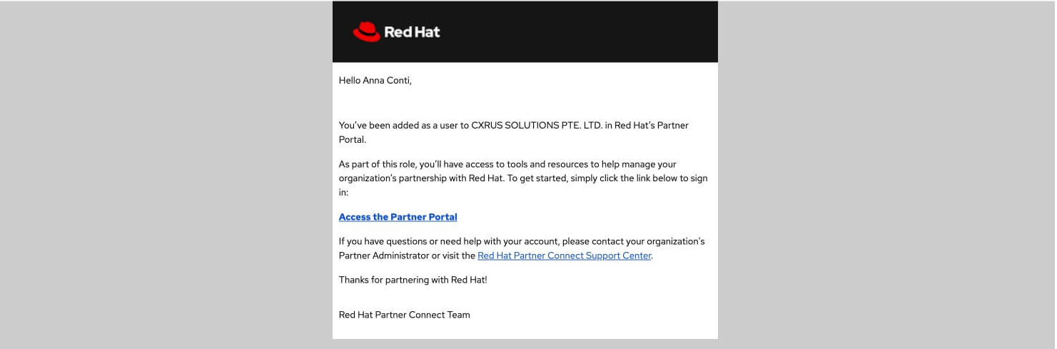 Step 8A: An email