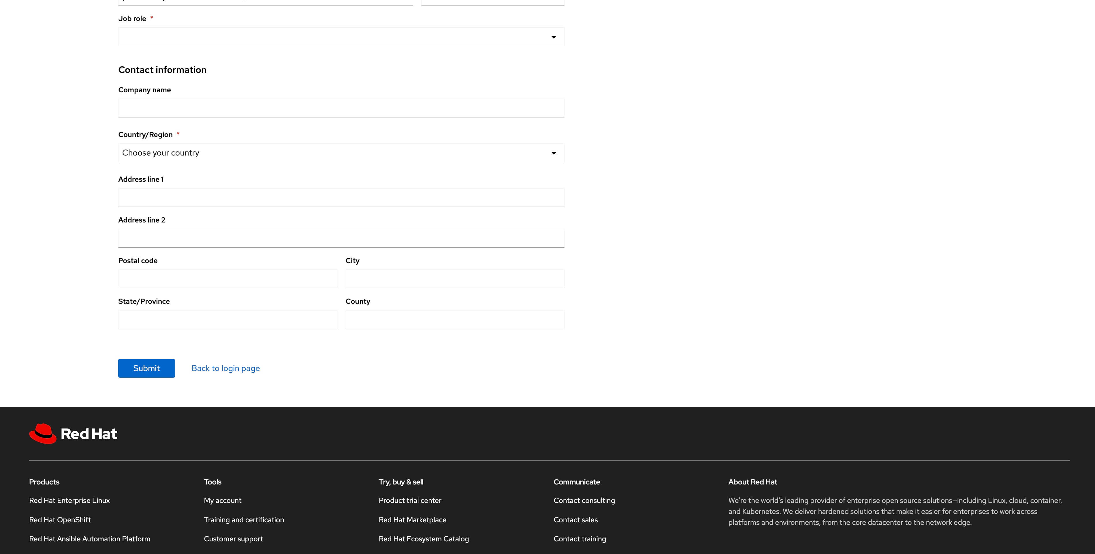 Step 8C: Provide additional details related to your company and click ‘Submit’.