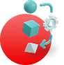 automation infrastructure decorative icon 