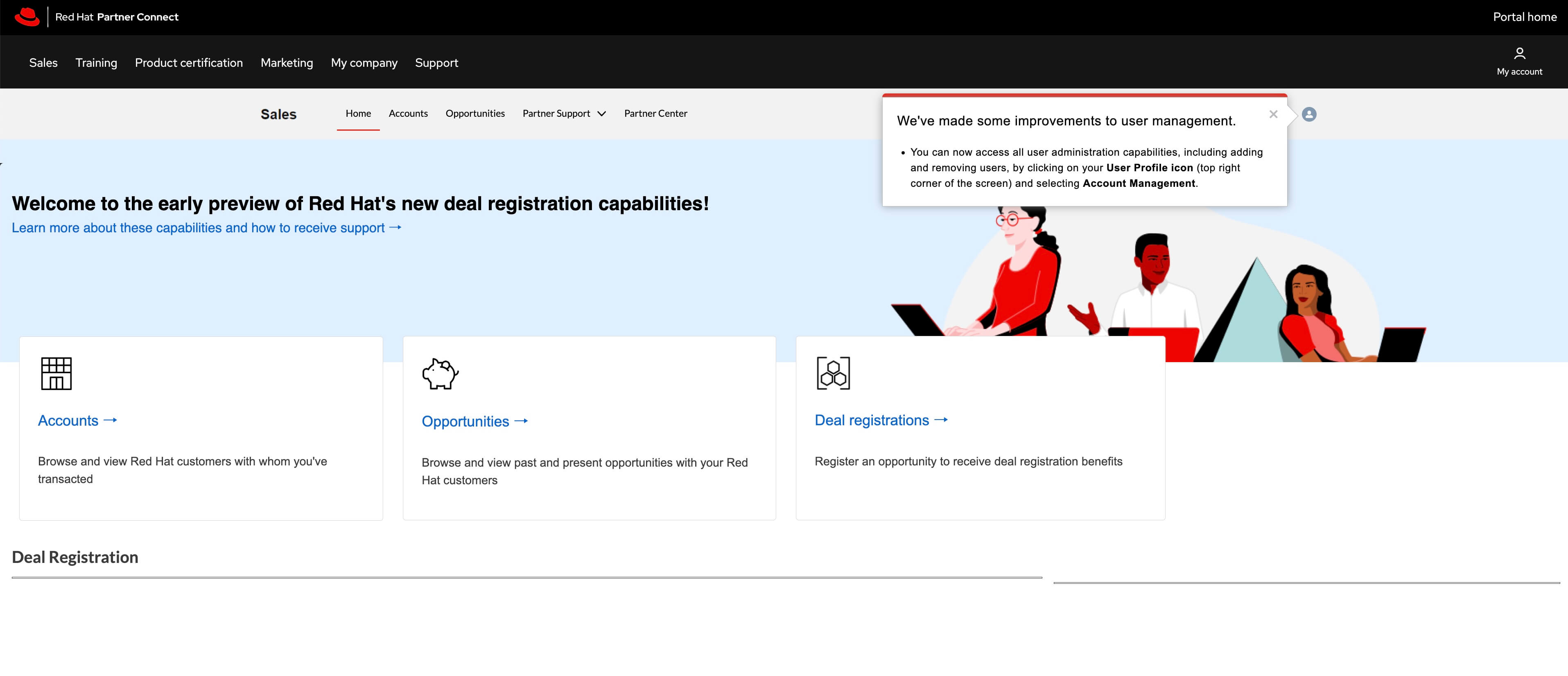 Landing page