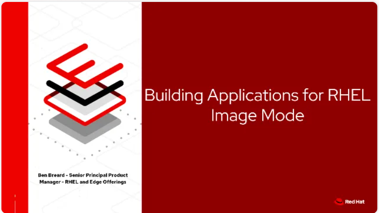 RHEL Image Mode Webinar