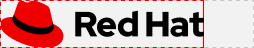 Red Hat logo sized to 254x48px