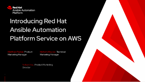 Introducing Red Hat Ansible Automation Platform Service on AWS