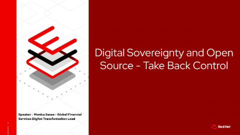 Digital Sovereignty and Open Source - Take Back Control