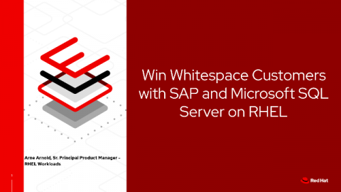 Win Whitespace Customers with SAP and Microsoft SQL Server on RHEL