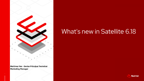 What's new in Satellite 6.18