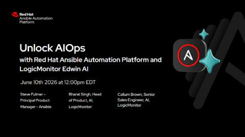 Unlock AIOps with Red Hat Ansible Automation Platform and LogicMonitor Edwin AI